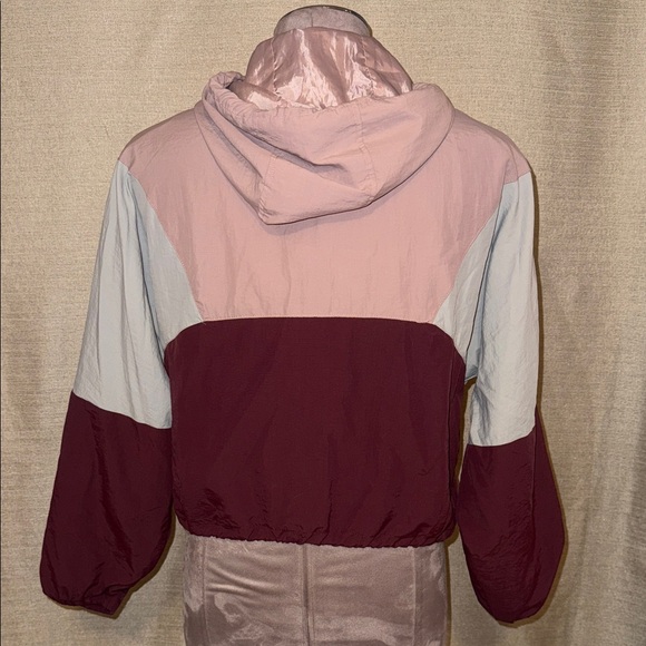 Ashley By 26 International Women's Burgundy and Beige Utility Jacket - Picture 6 of 8